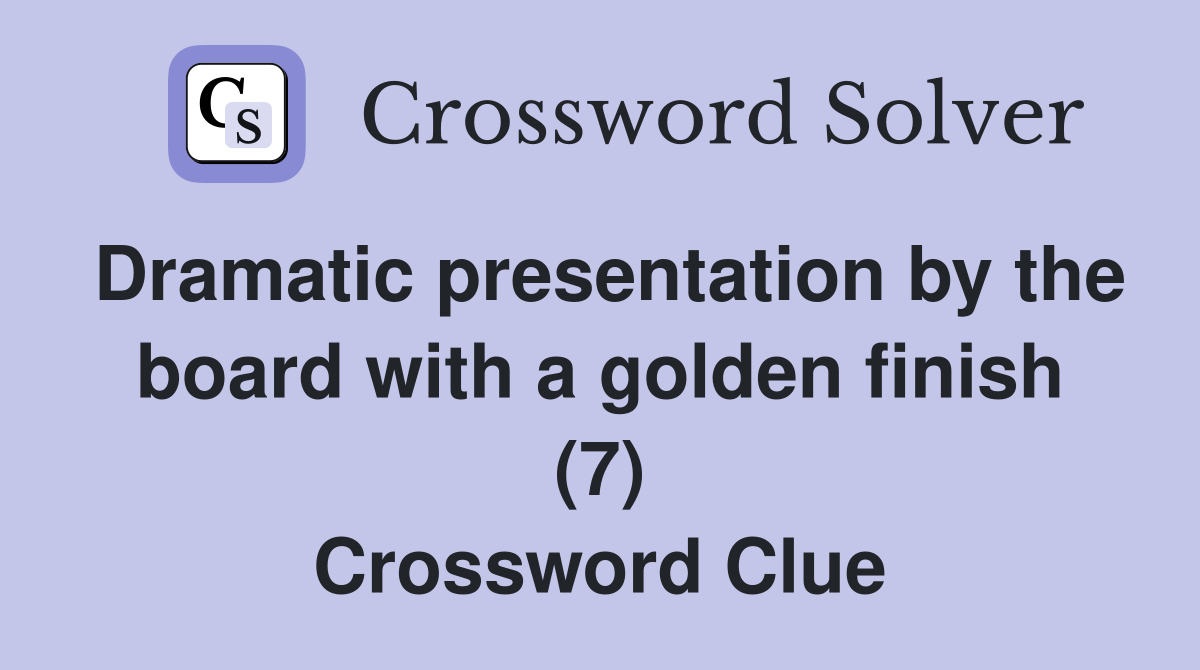 short presentation at court crossword clue